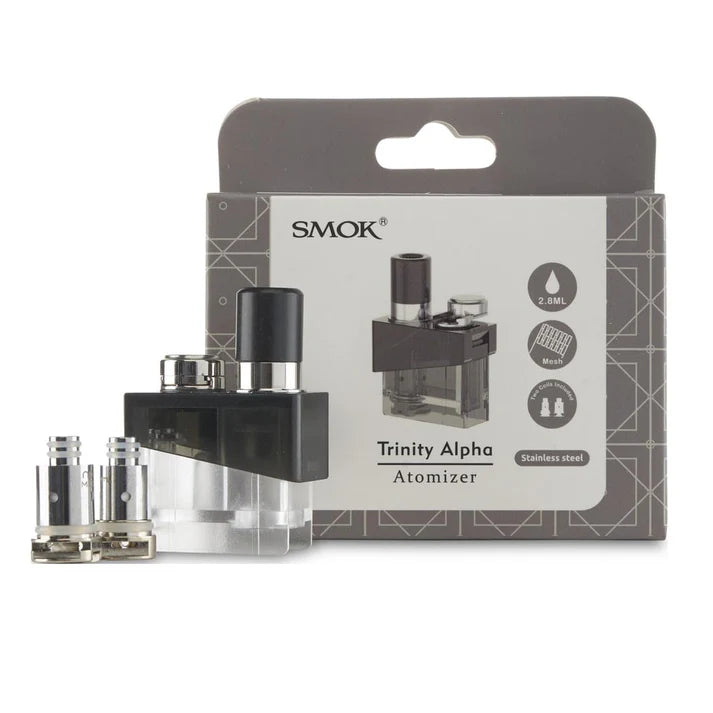 Smok Trinity Alpha Replacement Atomizer (Empty Pod + 2 Mesh Coils)