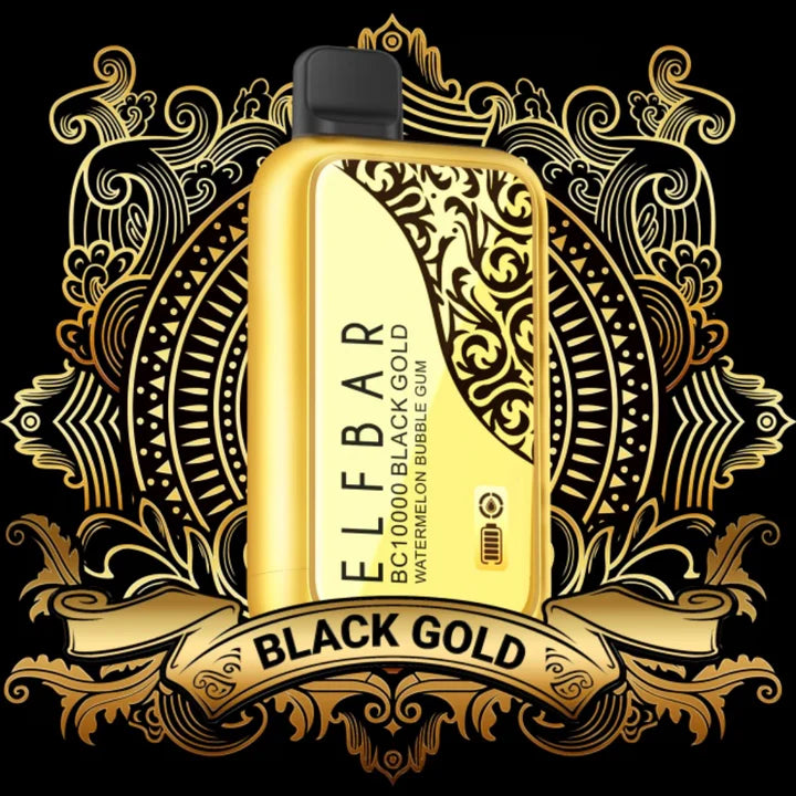 ELF BAR BLACK GOLD BC10000 PUFFS DISPOSABLE VAPE