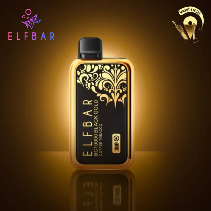 ELF BAR BLACK GOLD BC10000 PUFFS DISPOSABLE VAPE