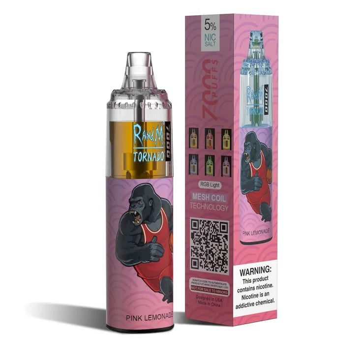 R&M Tornado 7000 Puffs Rechargeable Disposable Vape