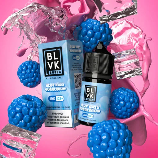 BLUE RAZZ BUBBLEGUM ICE – BLVK BUBBA SALTS – 30ML