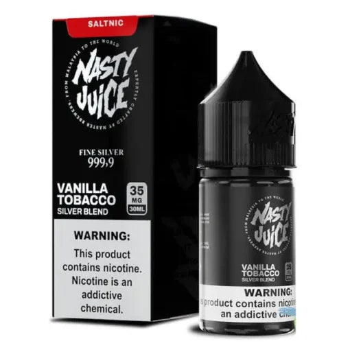 SILVER BLEND [vanilla tobacco] BY NASTY SALT – 30ml