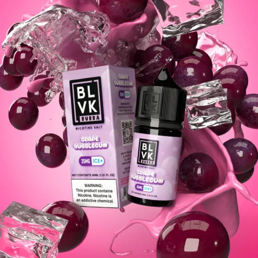 GRAPE BUBBLEGUM ICE – BLVK BUBBA SALTS – 30ML