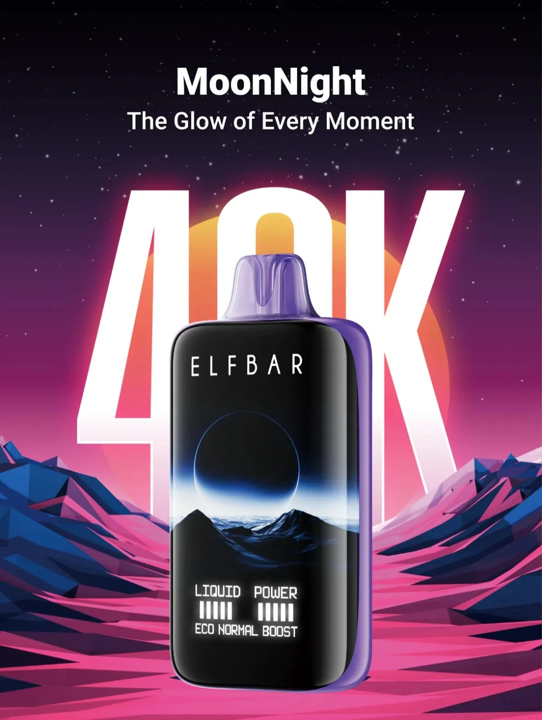 elfbar moon night 40000 puffs disposable vape