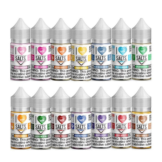 I LOVE SALTS E-LIQUIDS 30ML  50MG 25 MG